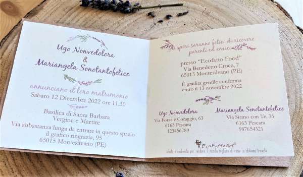 partecipazioni carta piantabile ecofattoart